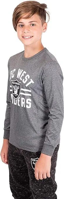 NFL Official Youth Super Soft Supreme Long Sleeve T-Shirt|Las Vegas Raiders