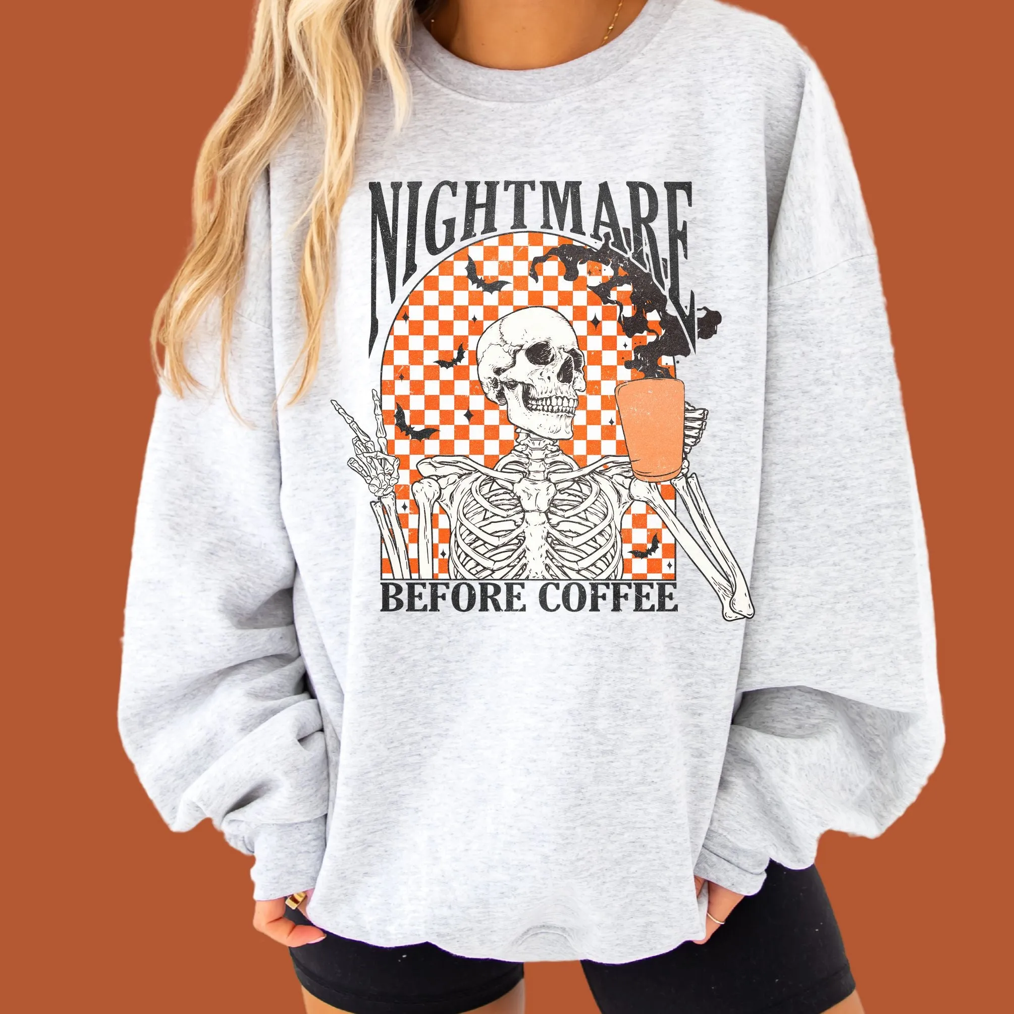 Nightmare Before Coffee Crewneck Sweatshirt