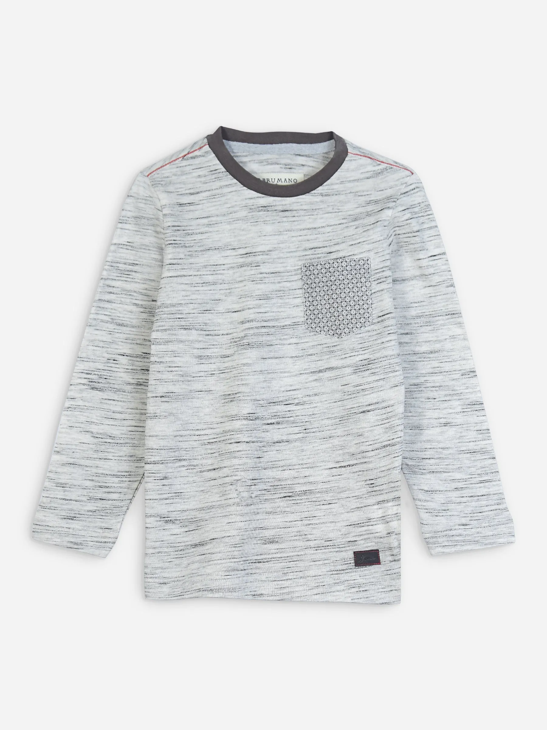 Off-White Injected Long Sleeve Casual T-Shirt