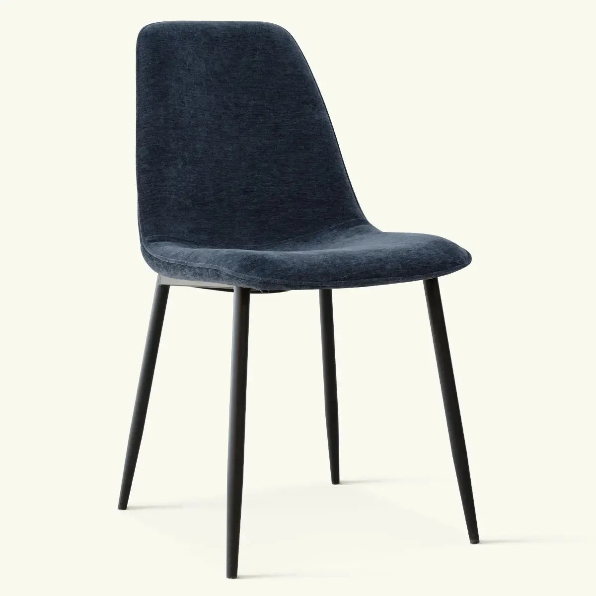 Oslo Modern Chenille Dining Chair with Metal Legs (Set of 4)