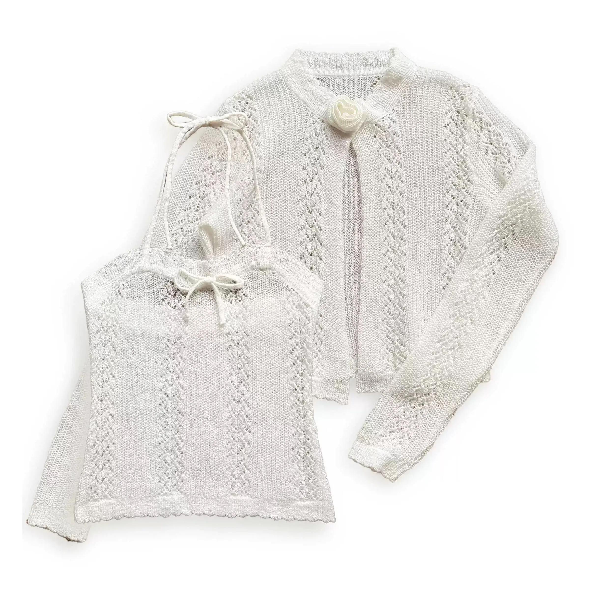 [Pacific Position] My Heart Is Full Of Dreams - Alpaca And Wool Sweater Set