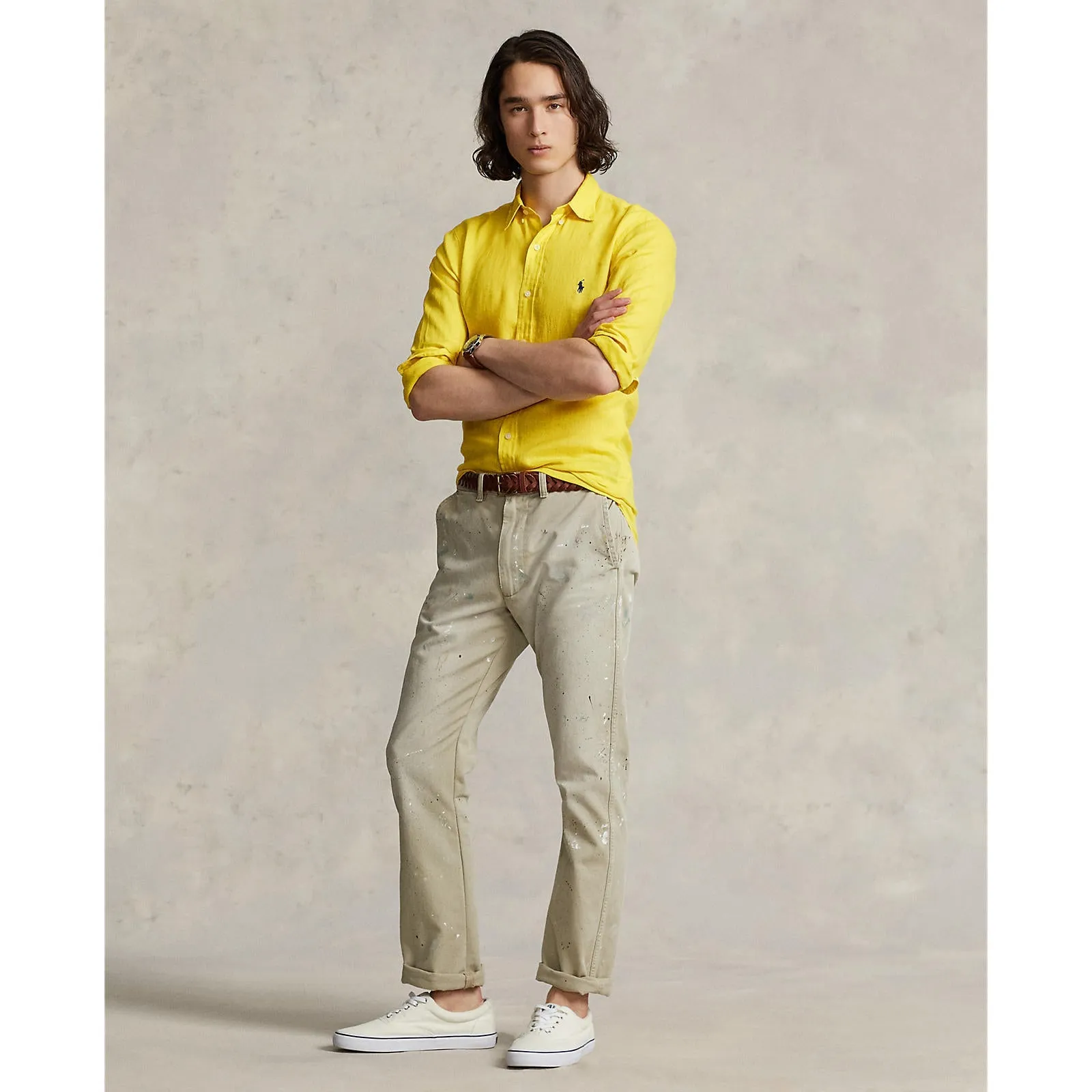 Polo Ralph Lauren - Custom Fit Linen Shirt - Lemon