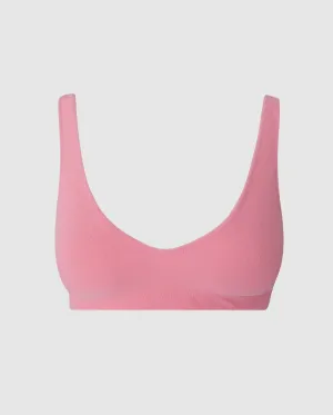 Scoop Bikini Top Pink