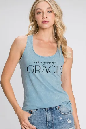 SHIRT- AMAZING GRACE GRAPHIC TANK TOP