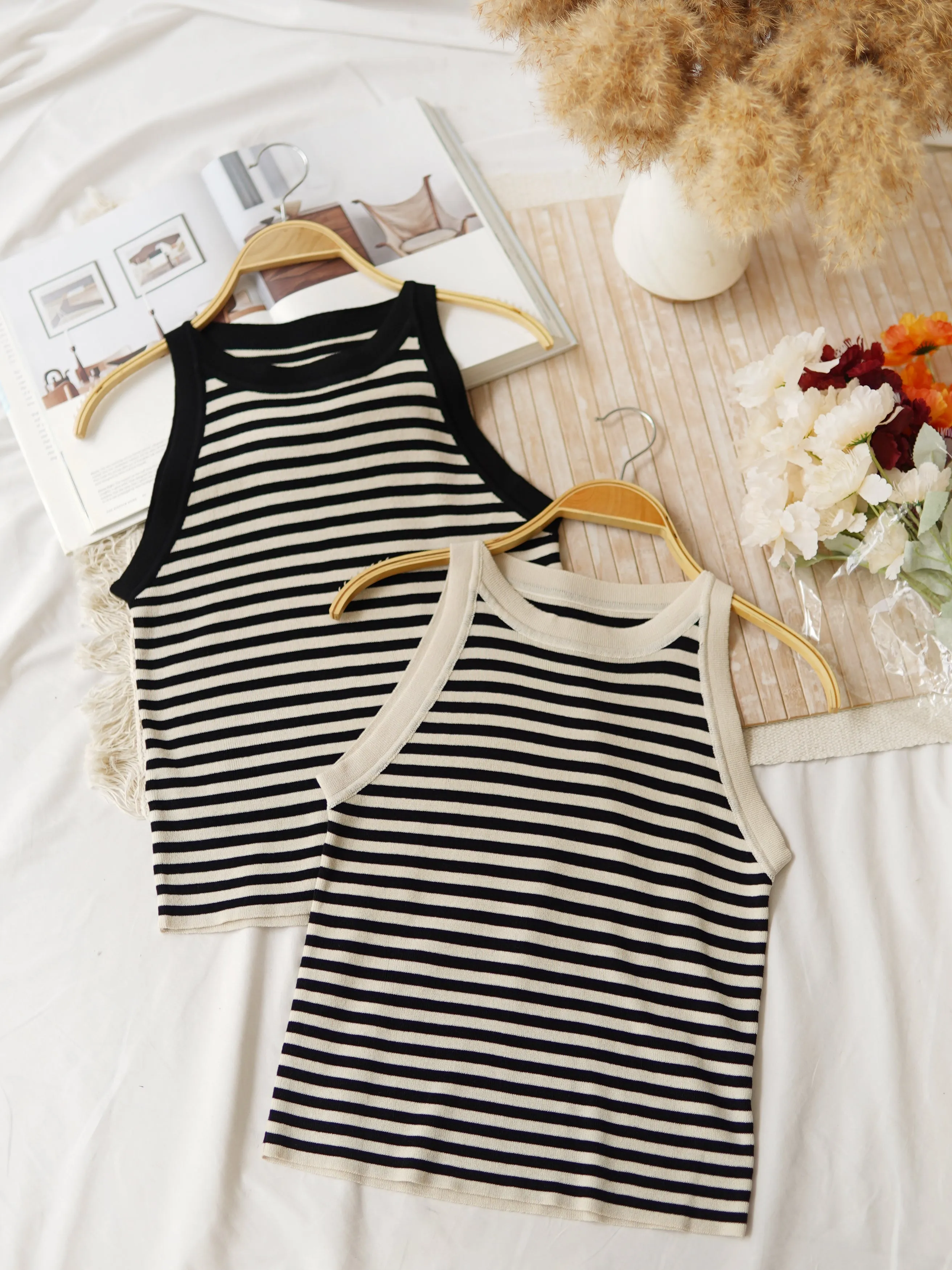 Stripe Halter Tank