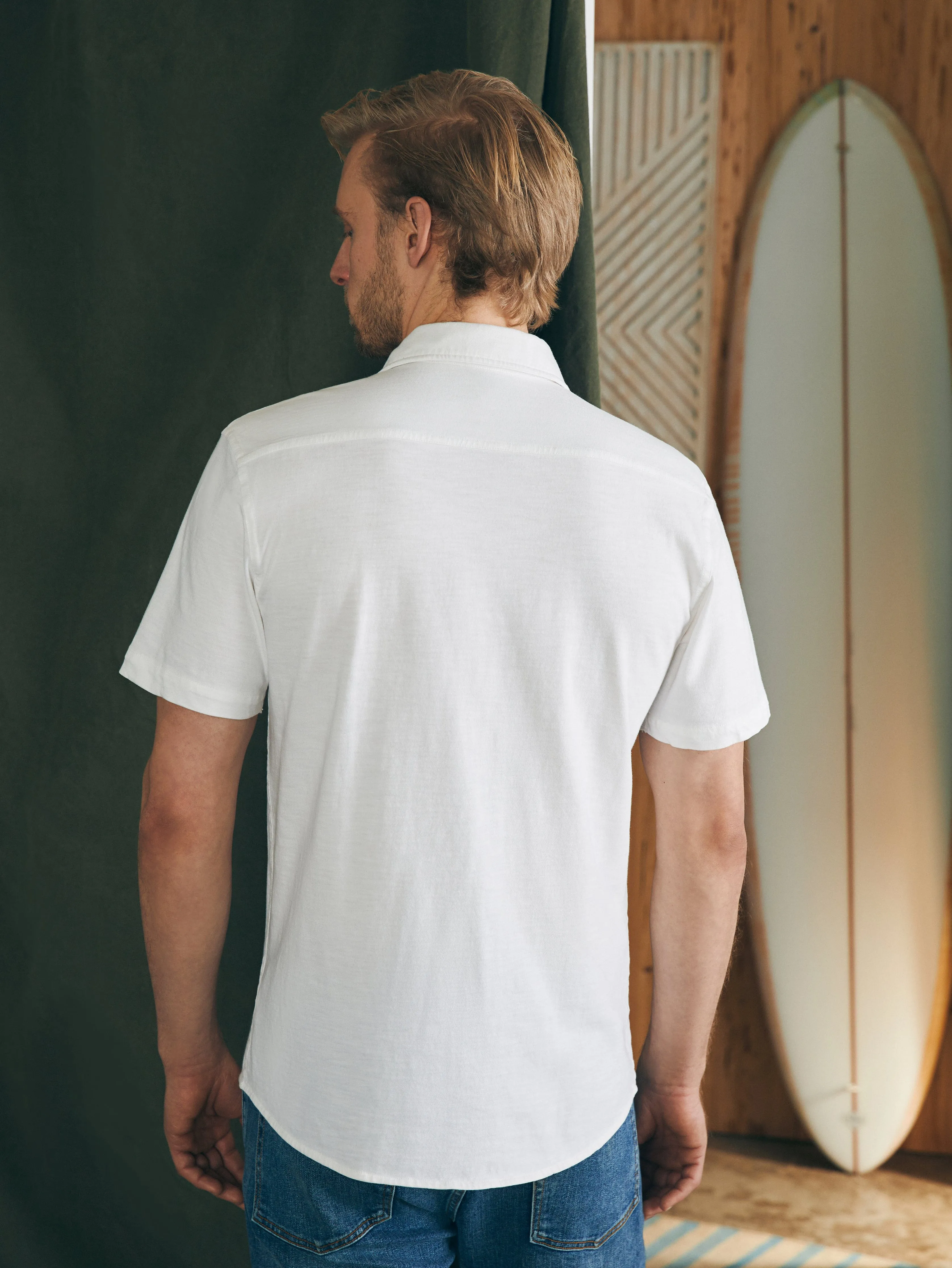 Sunwashed Knit Shirt - White