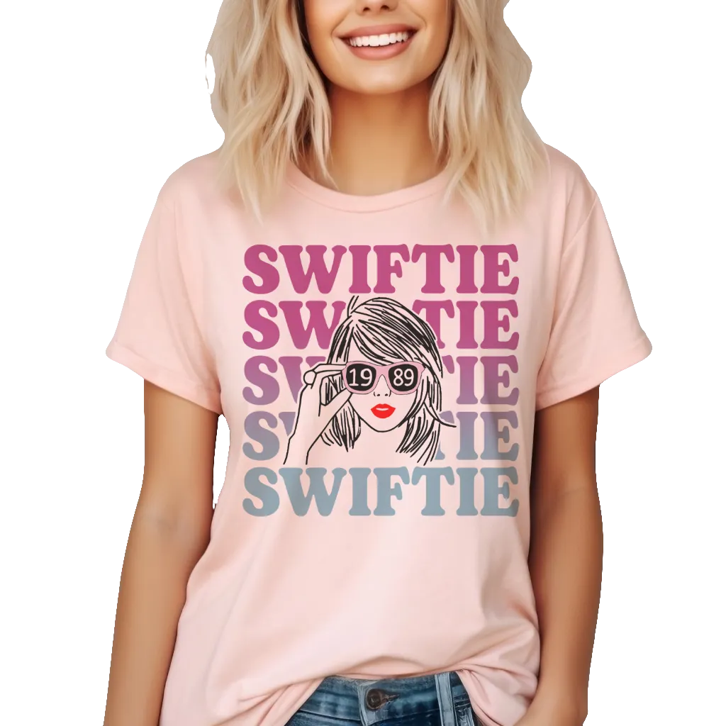 Swiftie peach t-shirt