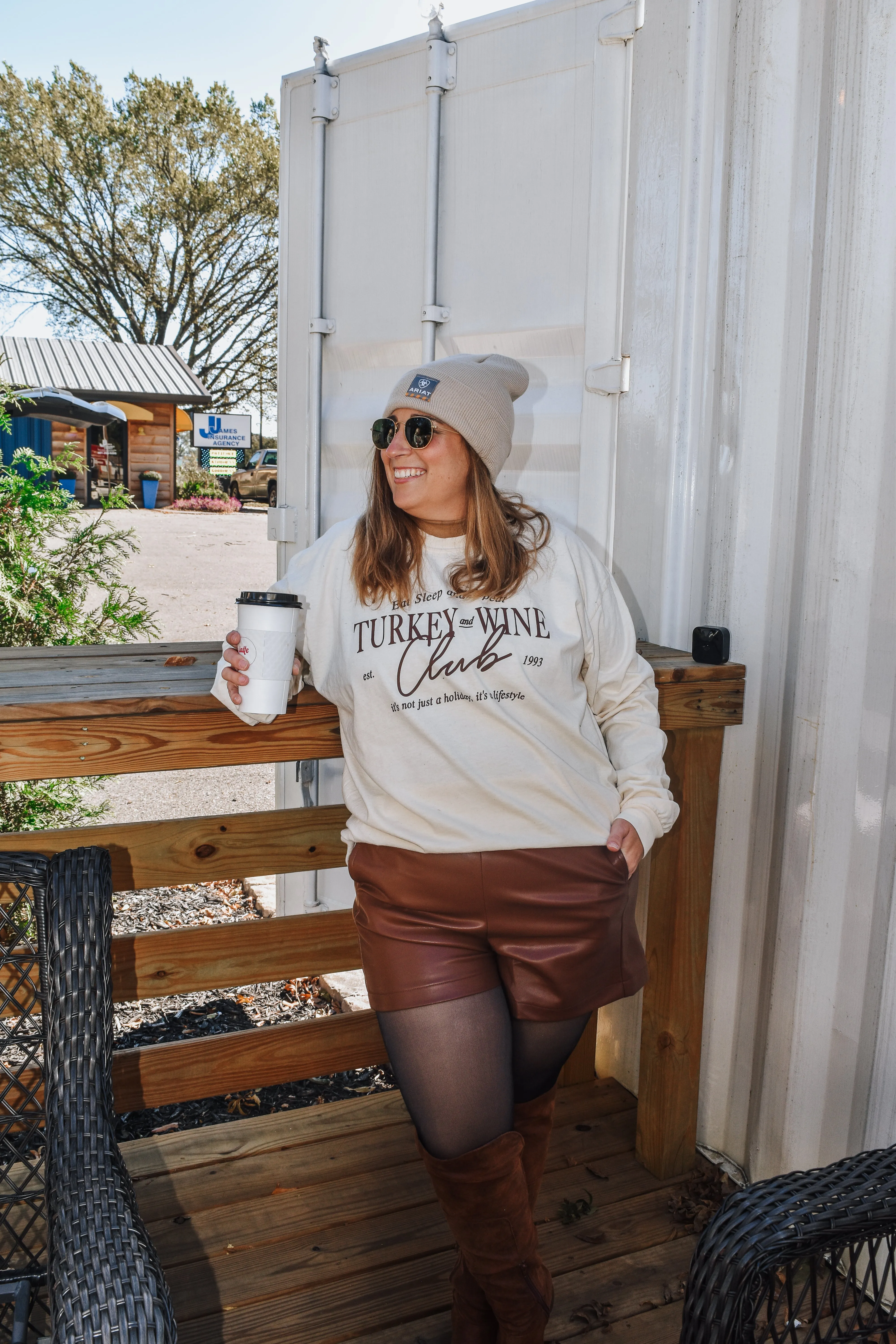 Turkey & Wine Club Long Sleeve Tee