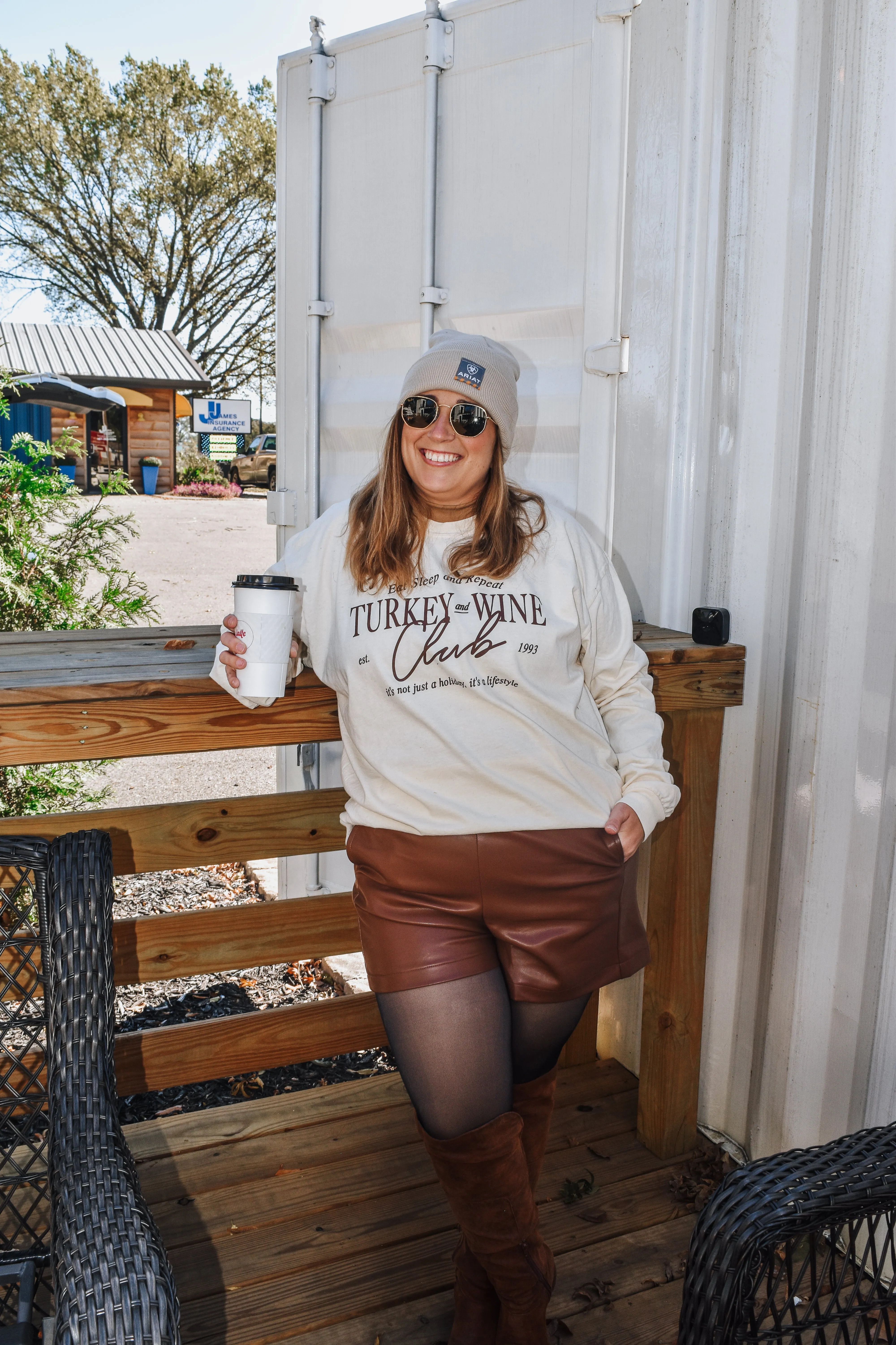 Turkey & Wine Club Long Sleeve Tee