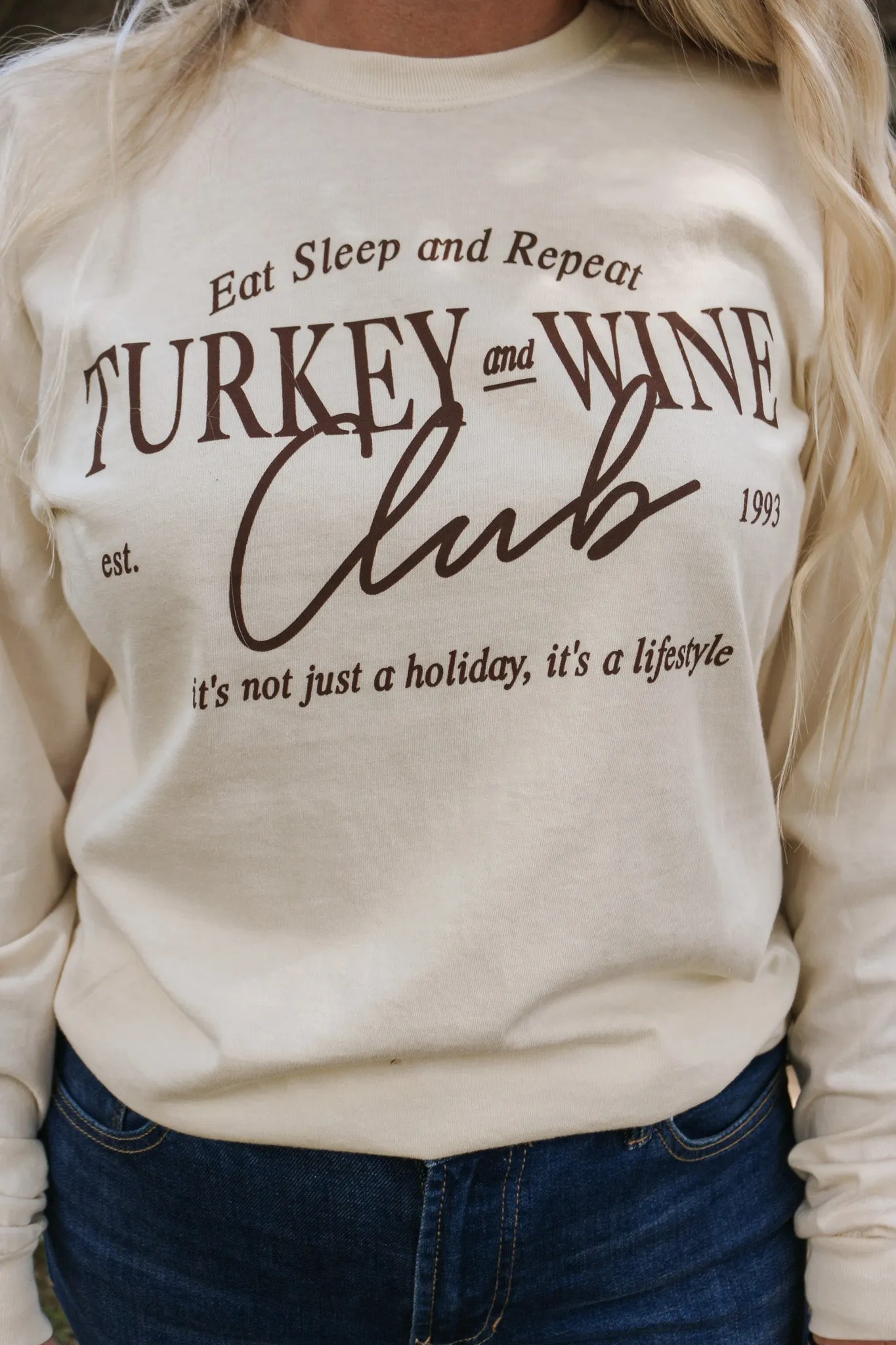 Turkey & Wine Club Long Sleeve Tee