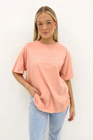 Varsity Tee Pale Pink